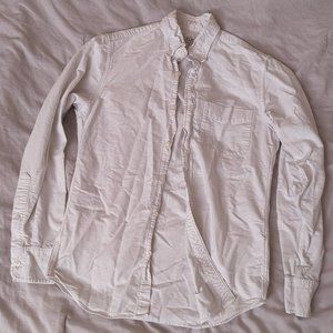J. Crew Mens XS Slim White Oxford OCBD Button Down Shirt